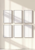 Frame Editorial Room Mockup — Silver Frame Portrait 2:3 — Perspective View — #00624 | MockupBulk