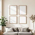 Frame Frame Display Mockup — Plain Square Frame Portrait 4:5 — Perspective View — #00631 | MockupBulk