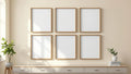 Frame Professional Frame Mockup — Raw Pine Frame Portrait 2:3 — Perspective View — #00632 | MockupBulk