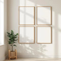 Frame Room Scene Mockup — Plain Square Frame Portrait 2:3 — Perspective View — #00634 | MockupBulk