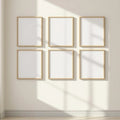 Frame Interior Frame Mockup — Plain Square Frame Portrait 2:3 — Perspective View — #00637 | MockupBulk