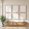 Frame Wall Art Mockup — Plain Square Frame Portrait 2:3 — Perspective View — #00643 | MockupBulk