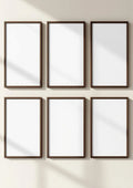 Frame Professional Frame Mockup — Espresso Frame Portrait 2:3 — Perspective View — #00657 | MockupBulk