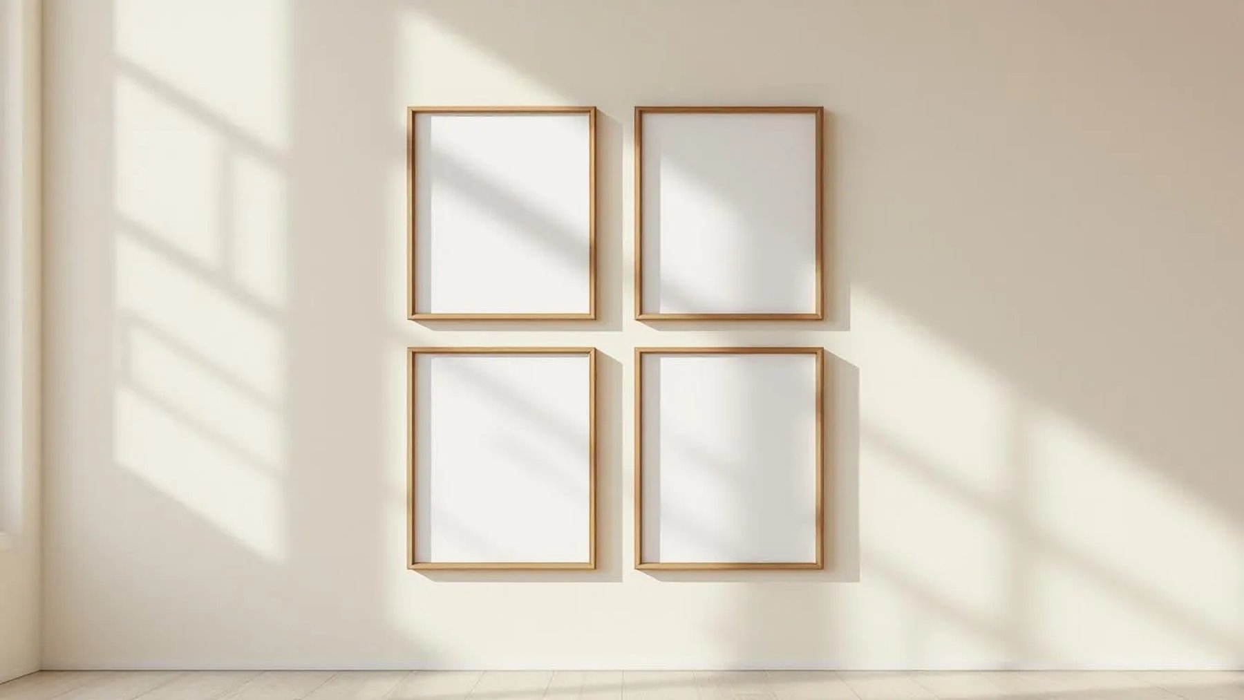 Frame High-Res Frame Mockup — Espresso Frame Portrait 2:3 — Perspective View — #00662 | MockupBulk