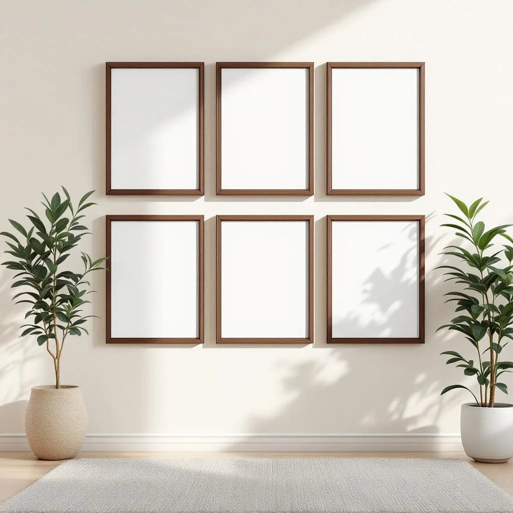 Frame Frame Display Mockup — Plain Square Frame Square 1:1 — Perspective View — #00664 | MockupBulk