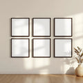 Frame Frame Display Mockup — Plain Square Frame Landscape 3:4 — Perspective View — #00670 | MockupBulk