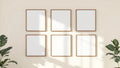 Frame Styled Room Mockup — Espresso Frame Square 1:1 — Perspective View — #00671 | MockupBulk