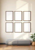 Frame Lifestyle Frame Mockup — Espresso Frame Portrait 2:3 — Perspective View — #00672 | MockupBulk