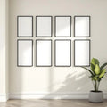 Frame Room Scene Mockup — Plain Square Frame Portrait 2:3 — Perspective View — #00673 | MockupBulk