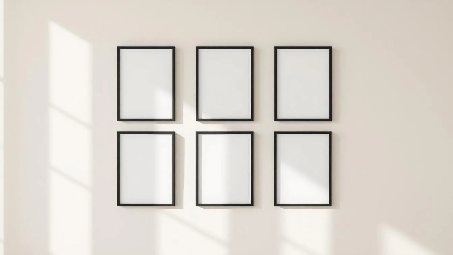 Frame High-Res Frame Mockup — Matte Black Frame Square 1:1 — Perspective View — #00677 | MockupBulk
