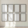 Frame High-Res Frame Mockup — Plain Square Frame Portrait 2:3 — Perspective View — #00679 | MockupBulk