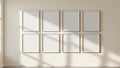 Frame High-Res Frame Mockup — White Frame Portrait 2:3 — Perspective View — #00695 | MockupBulk