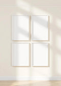 Frame Interior Frame Mockup — White Frame Portrait 2:3 — Perspective View — #00696 | MockupBulk