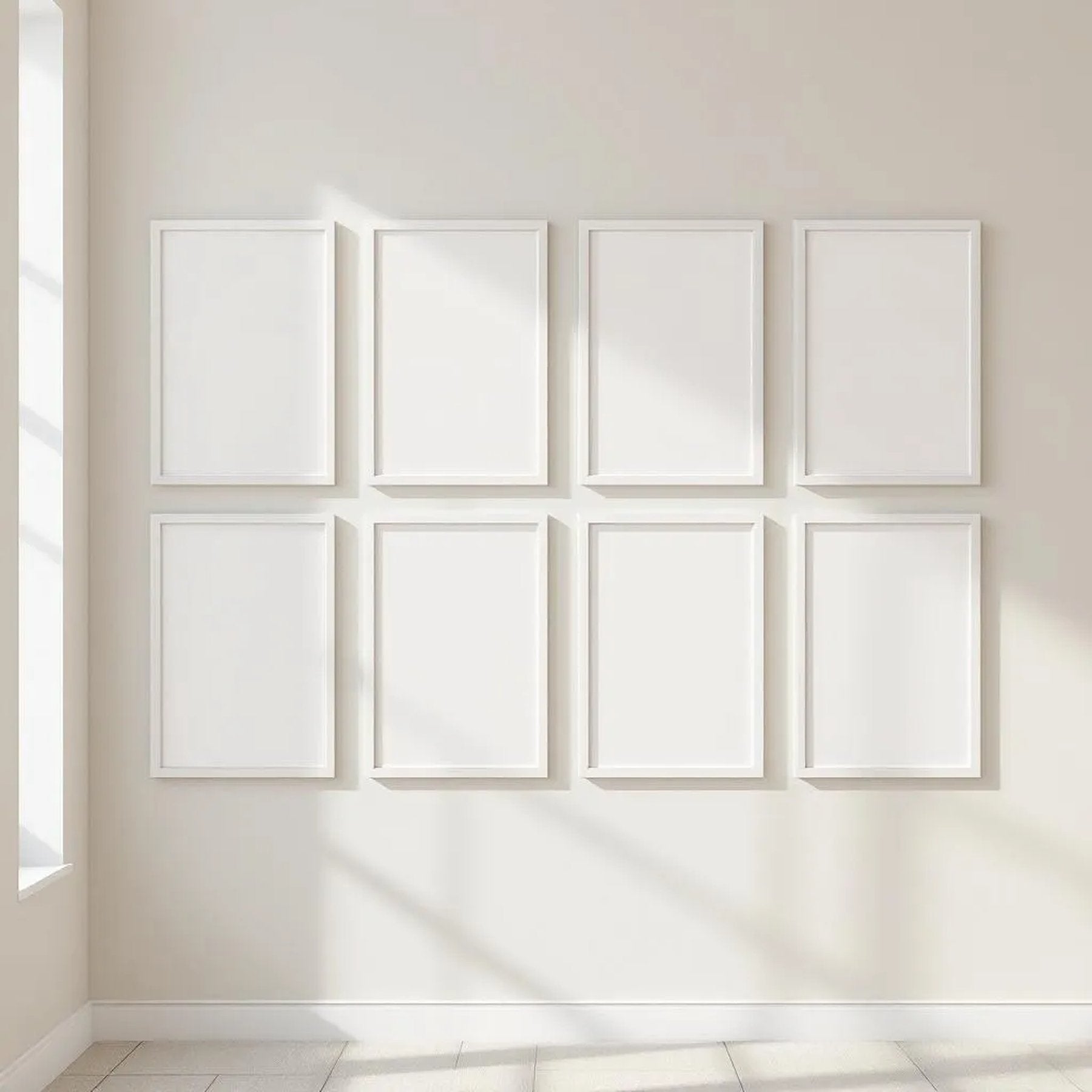 Frame Frame Display Mockup — Plain Square Frame Square 1:1 — Perspective View — #00700 | MockupBulk