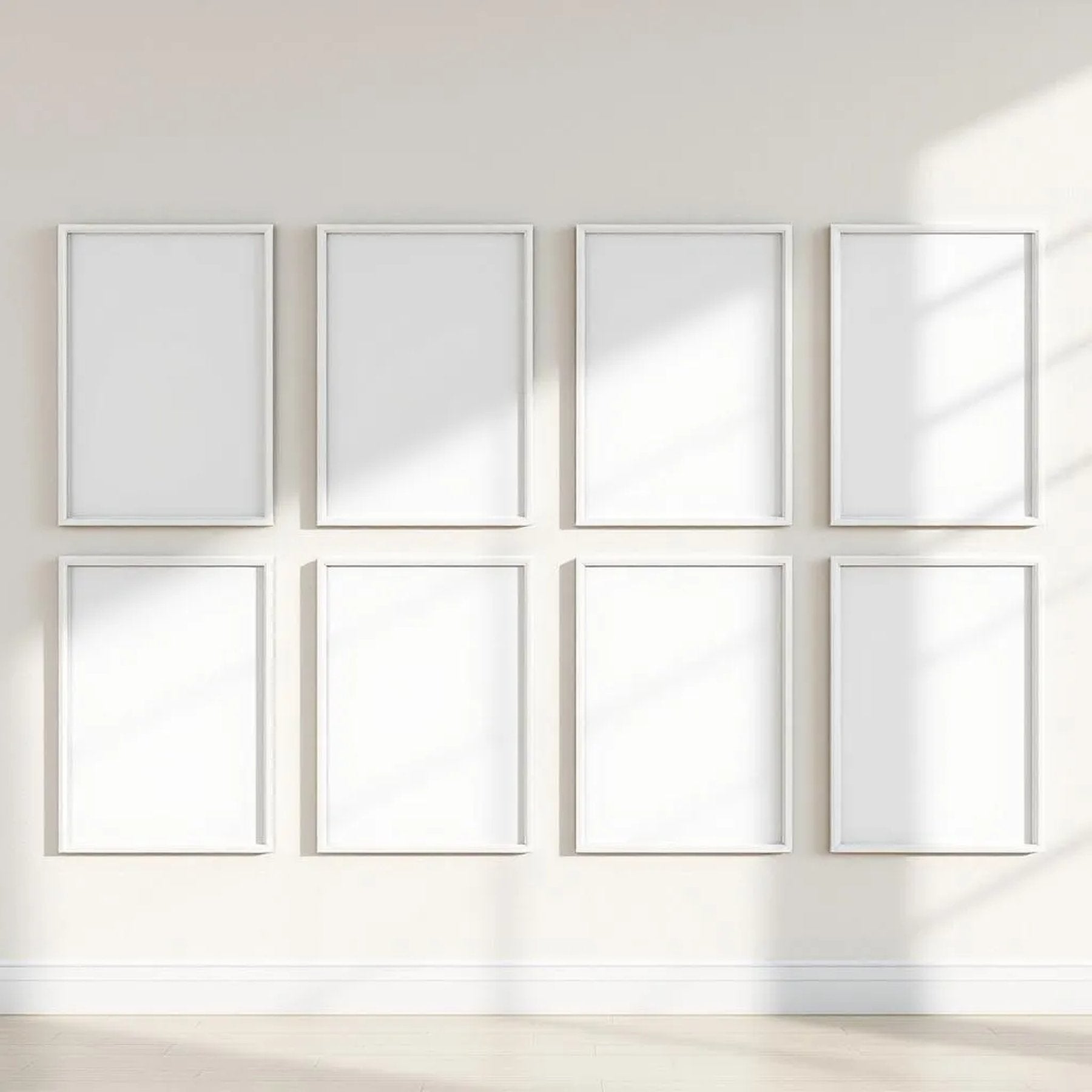 Frame High-Res Frame Mockup — Plain Square Frame Portrait 4:5 — Perspective View — #00706 | MockupBulk