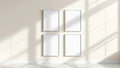 Frame Styled Room Mockup — White Frame Landscape 11x14 — Perspective View — #00710 | MockupBulk