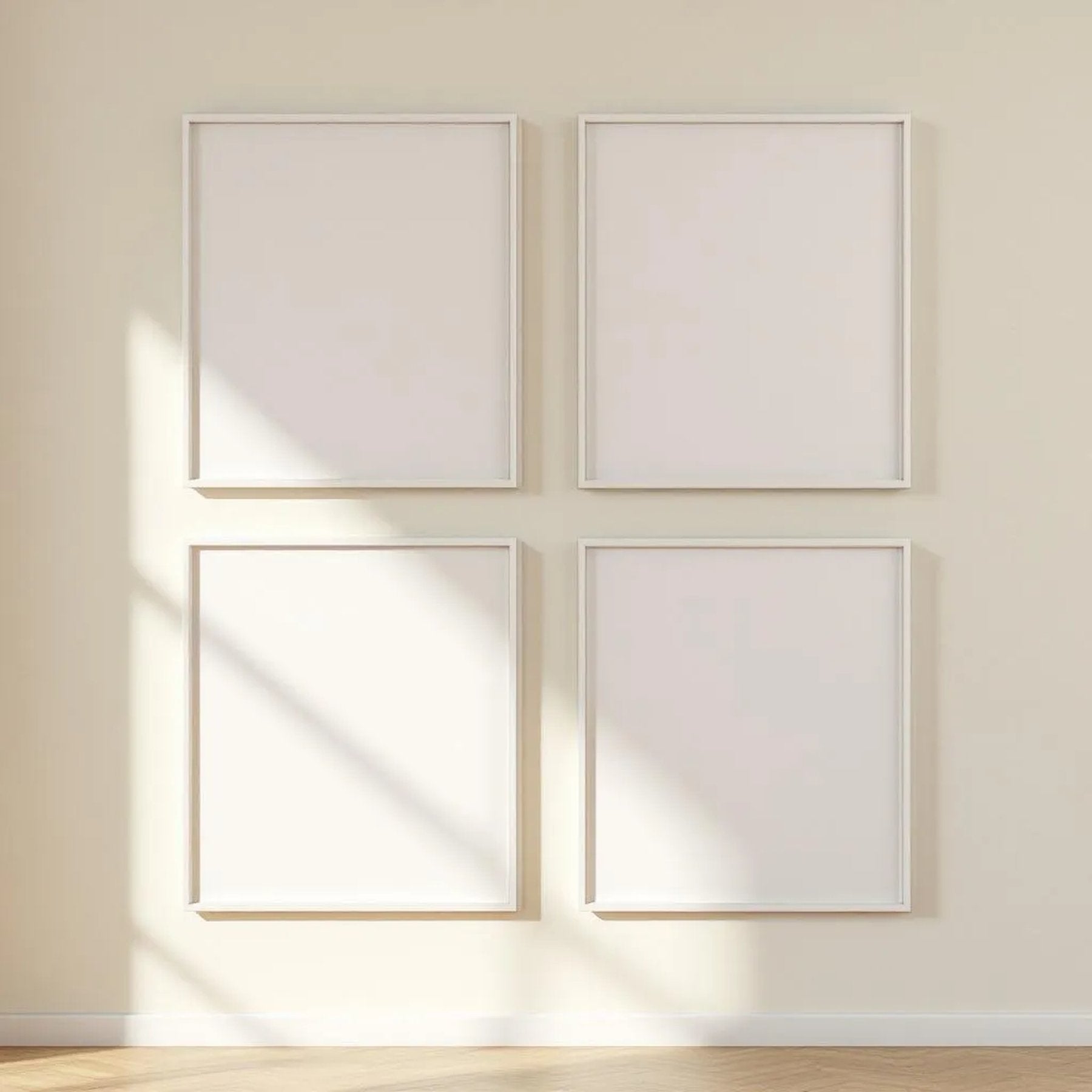 Frame Professional Frame Mockup — Plain Square Frame Square 1:1 — Perspective View — #00712 | MockupBulk