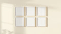 Frame Interior Frame Mockup — White Frame Square 1:1 — Perspective View — #00713 | MockupBulk