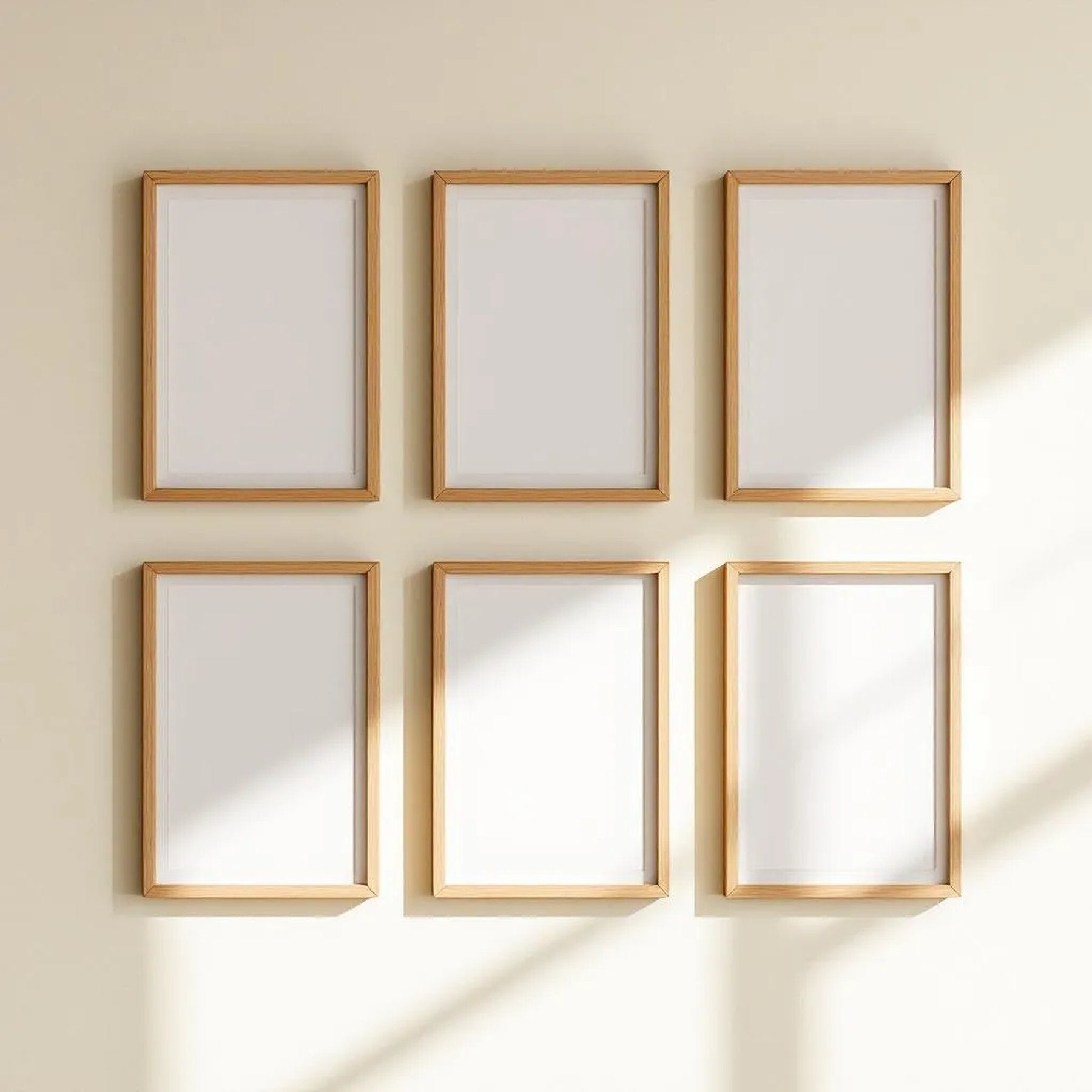 Frame Premium Interior Mockup — Plain Square Frame Square 1:1 — Perspective View — #00715 | MockupBulk