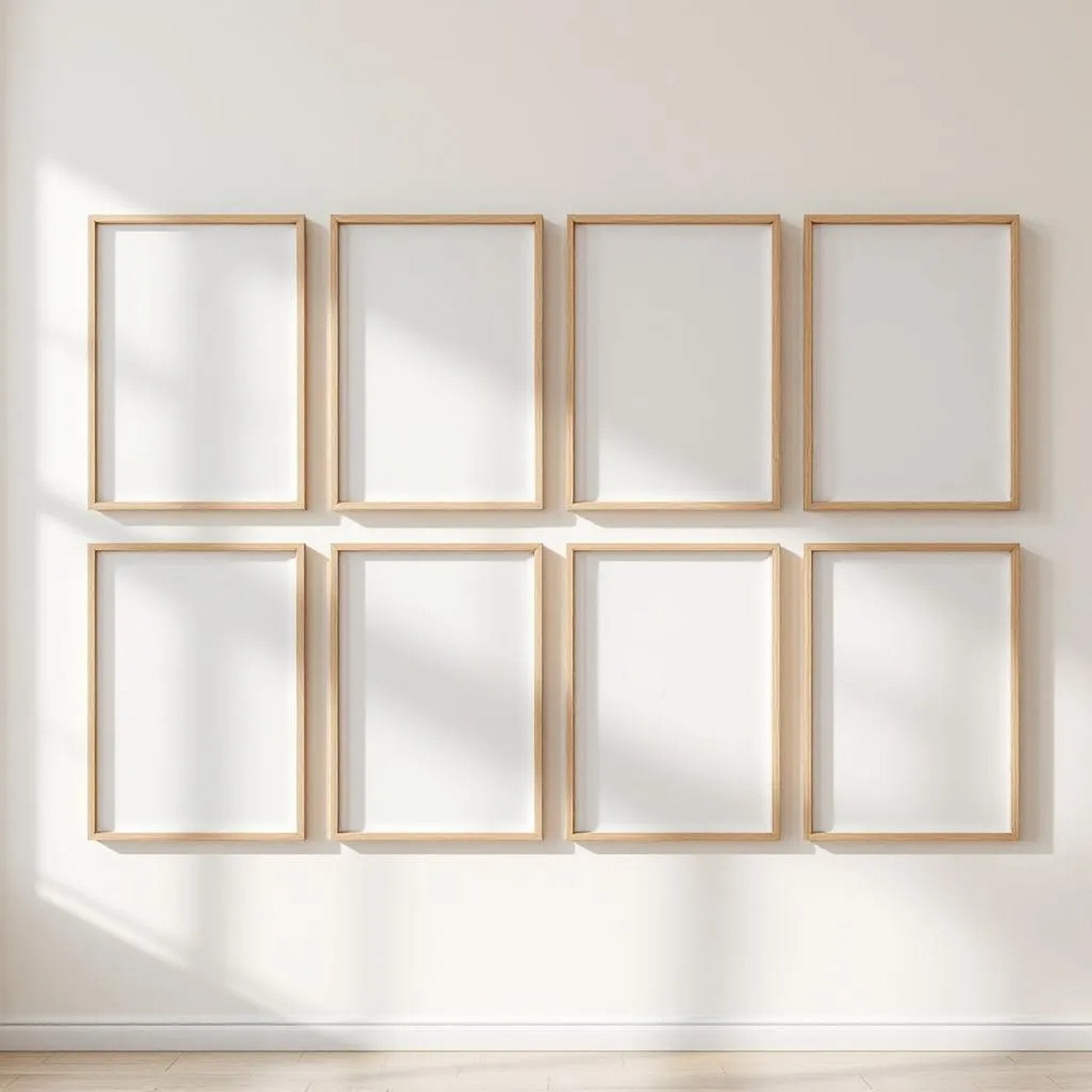 Frame Editorial Room Mockup — Plain Square Frame Square 1:1 — Perspective View — #00727 | MockupBulk