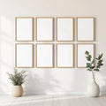Frame Premium Interior Mockup — Plain Square Frame Square 1:1 — Perspective View — #00730 | MockupBulk