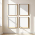 Frame High-Res Frame Mockup — Plain Square Frame Portrait 2:3 — Perspective View — #00733 | MockupBulk