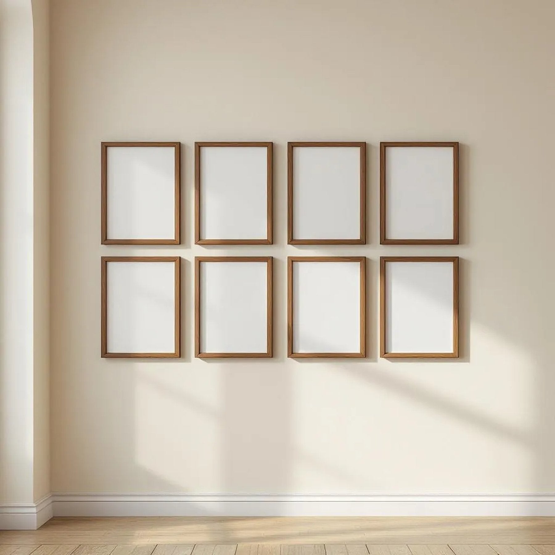 Frame Frame Display Mockup — Plain Square Frame Square 1:1 — Perspective View — #00736 | MockupBulk