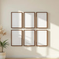 Frame Interior Frame Mockup — Plain Square Frame Portrait 2:3 — Perspective View — #00739 | MockupBulk