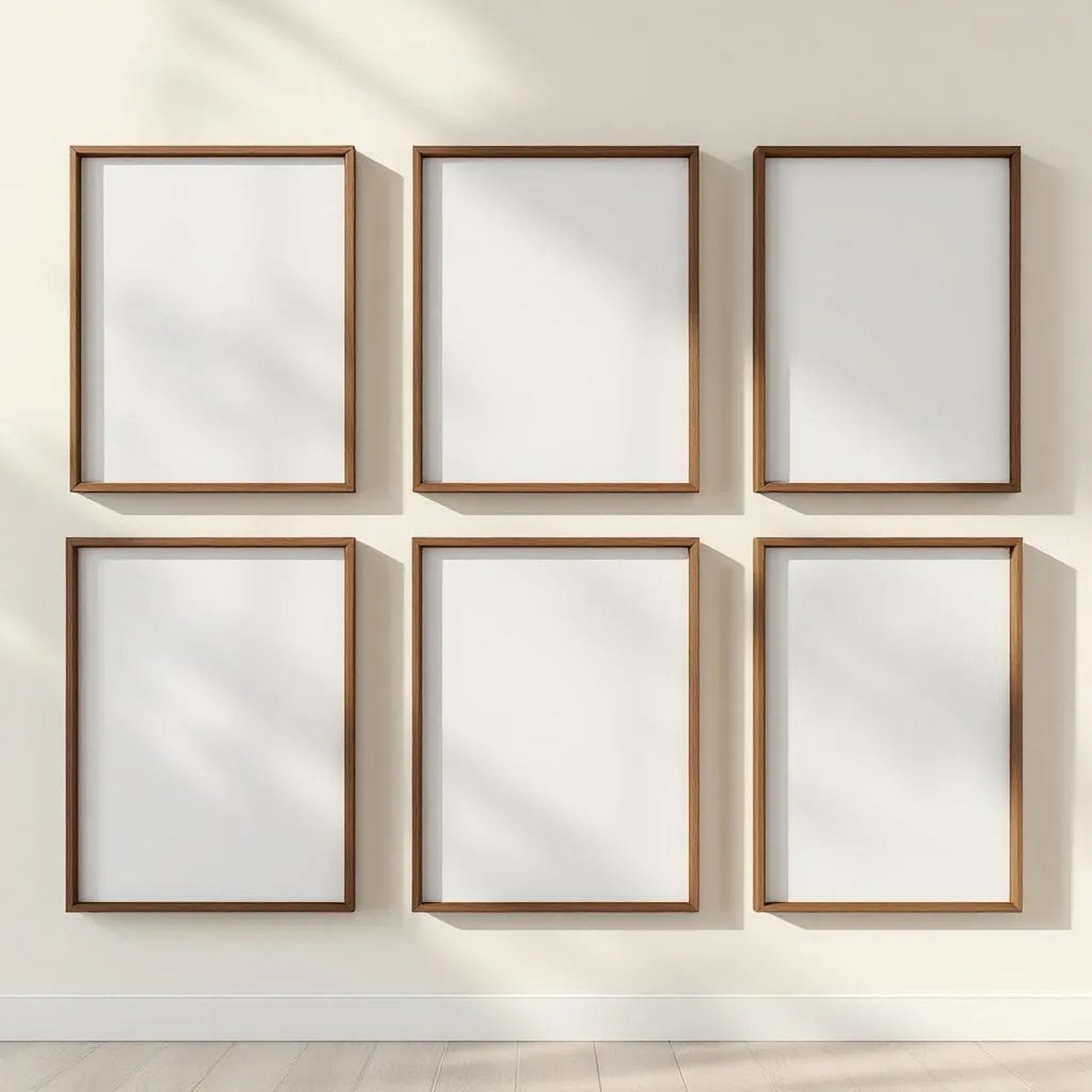 Frame High-Res Frame Mockup — Plain Square Frame A-Series (A4 / A3) — Perspective View — #00742 | MockupBulk