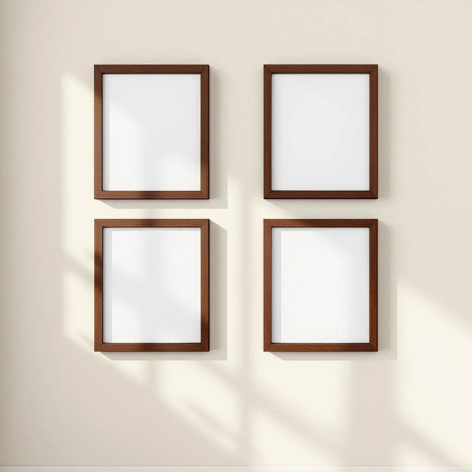 Frame Room Scene Mockup — Plain Square Frame Landscape 11x14 — Perspective View — #00745 | MockupBulk