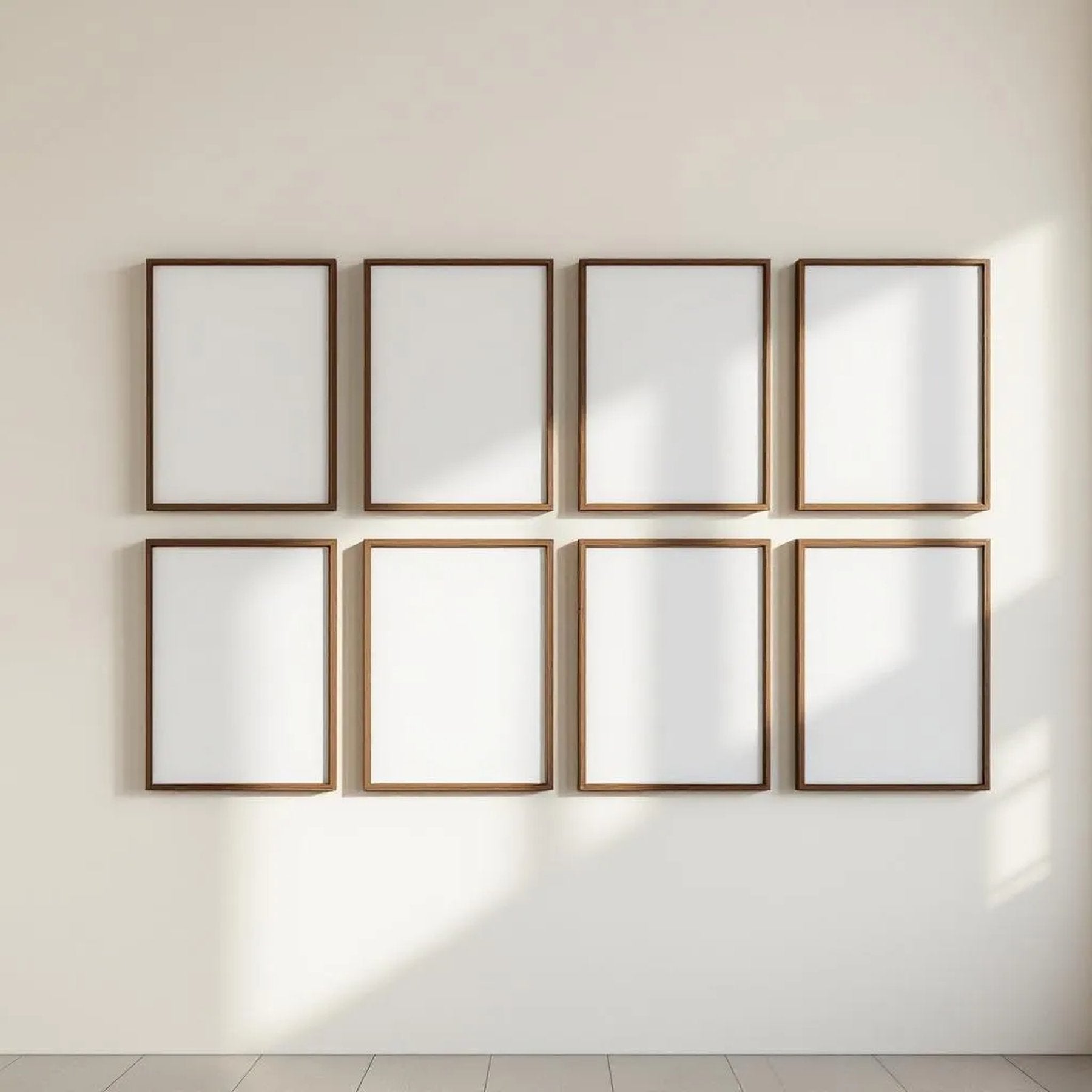 Frame Professional Frame Mockup — Plain Square Frame Portrait 2:3 — Perspective View — #00748 | MockupBulk