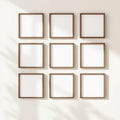 Frame Wall Art Mockup — Plain Square Frame Square 1:1 — Perspective View — #00754 | MockupBulk