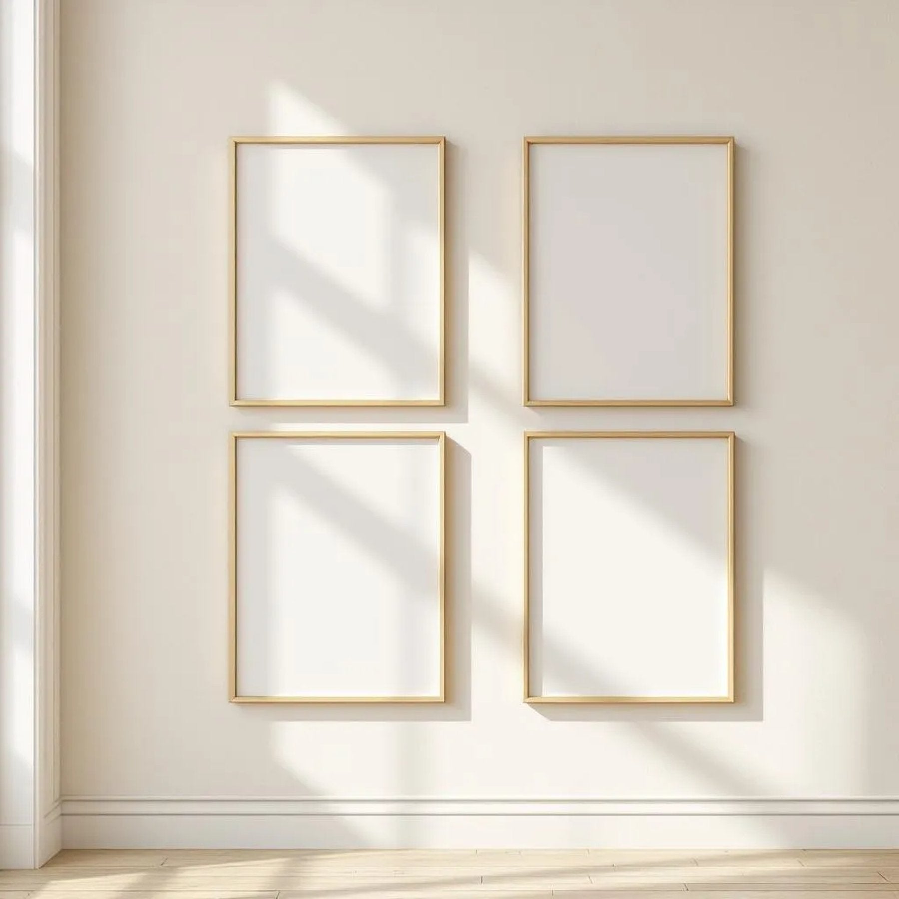 Frame High-Res Frame Mockup — Plain Square Frame Square 1:1 — Perspective View — #00760 | MockupBulk