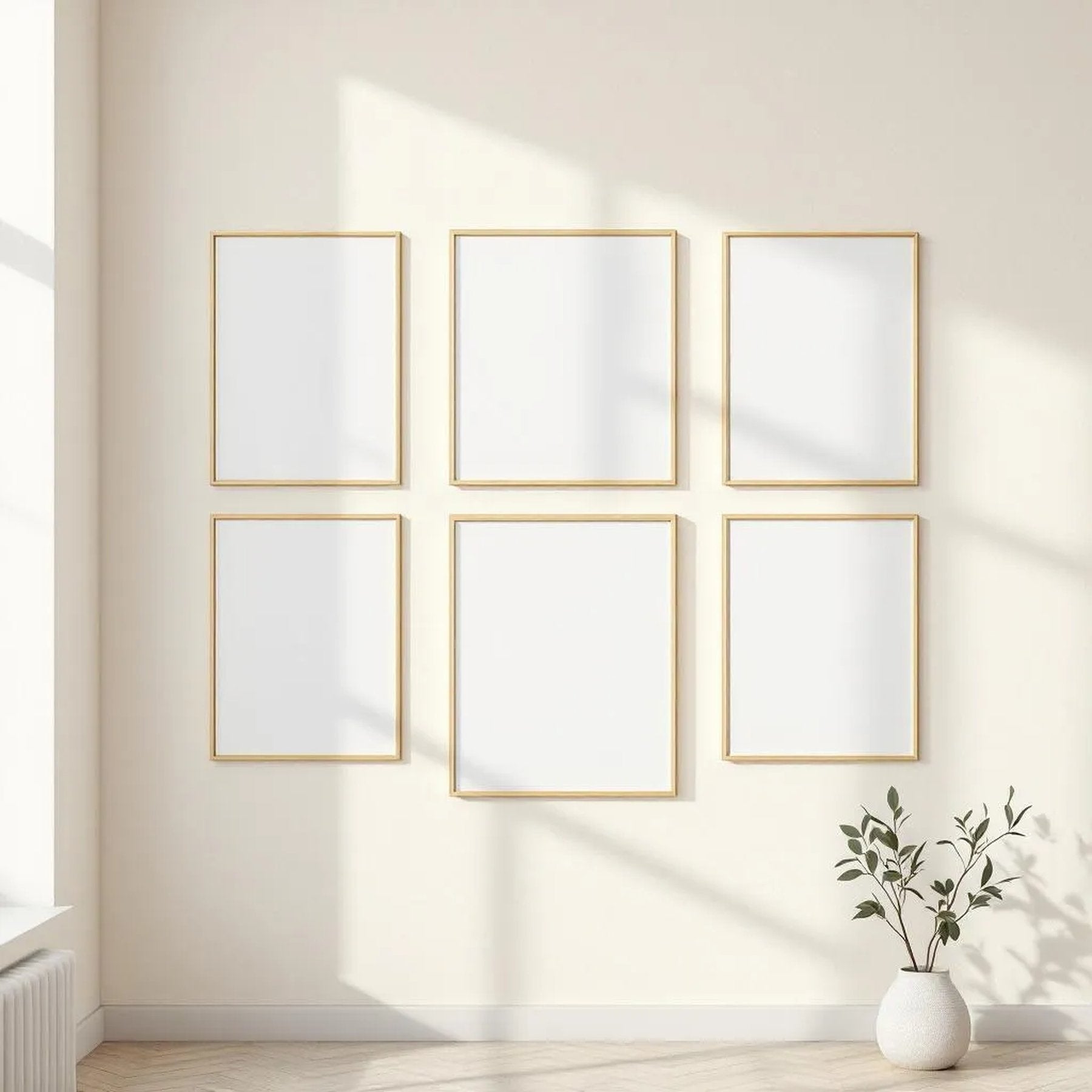 Frame High-Res Frame Mockup — Plain Square Frame Portrait 5:7 — Perspective View — #00766 | MockupBulk
