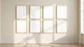 Frame Premium Interior Mockup — Gold Frame Portrait 2:3 — Perspective View — #00767 | MockupBulk