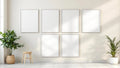 Frame Professional Frame Mockup — Silver Frame Square 1:1 — Perspective View — #00779 | MockupBulk