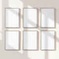 Frame High-Res Frame Mockup — Plain Square Frame A-Series (A4 / A3) — Perspective View — #00793 | MockupBulk