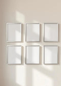 Frame Professional Frame Mockup — Silver Frame Portrait 2:3 — Perspective View — #00798 | MockupBulk
