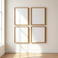 Frame Frame Display Mockup — Plain Square Frame Portrait 2:3 — Perspective View — #00799 | MockupBulk