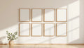 Frame Professional Frame Mockup — Raw Pine Frame Square 1:1 — Perspective View — #00800 | MockupBulk