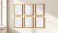 Frame Lifestyle Frame Mockup — Raw Pine Frame Portrait 2:3 — Perspective View — #00806 | MockupBulk