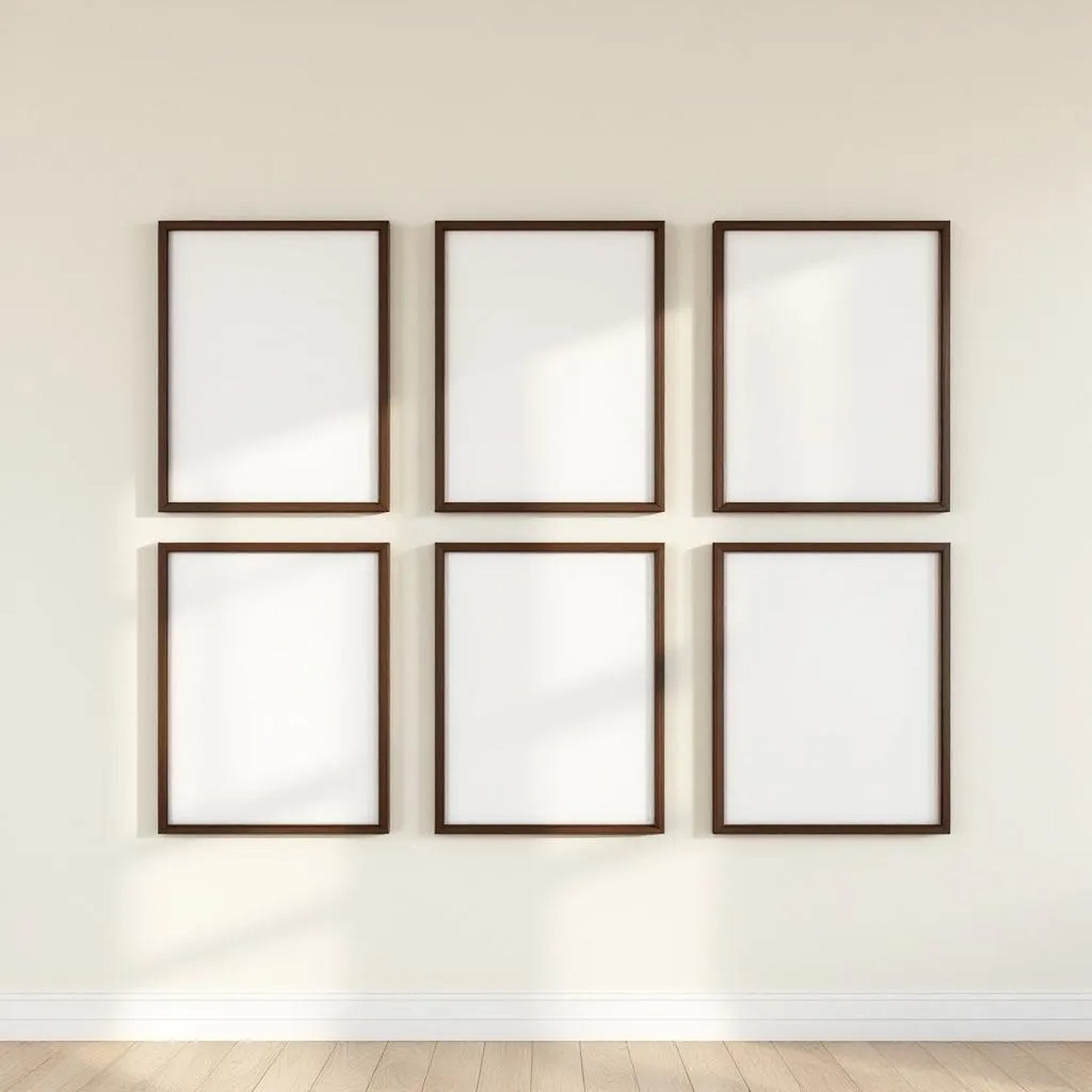 Frame Editorial Room Mockup — Plain Square Frame Square 1:1 — Perspective View — #00829 | MockupBulk