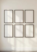 Frame Frame Display Mockup — Espresso Frame Portrait 2:3 — Perspective View — #00831 | MockupBulk