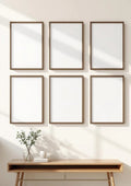 Frame Styled Room Mockup — Espresso Frame Portrait 2:3 — Perspective View — #00834 | MockupBulk