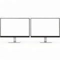 Desktop, Generic Pair Dual Monitor | Transparent Screen PNG Download | Commercial Licence | bulkmockup