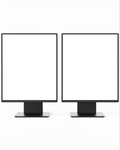 Desktop Mockup — Generic Pair Dual Monitor — Transparent Screen PNG Download | Commercial Licence | bulkmockup