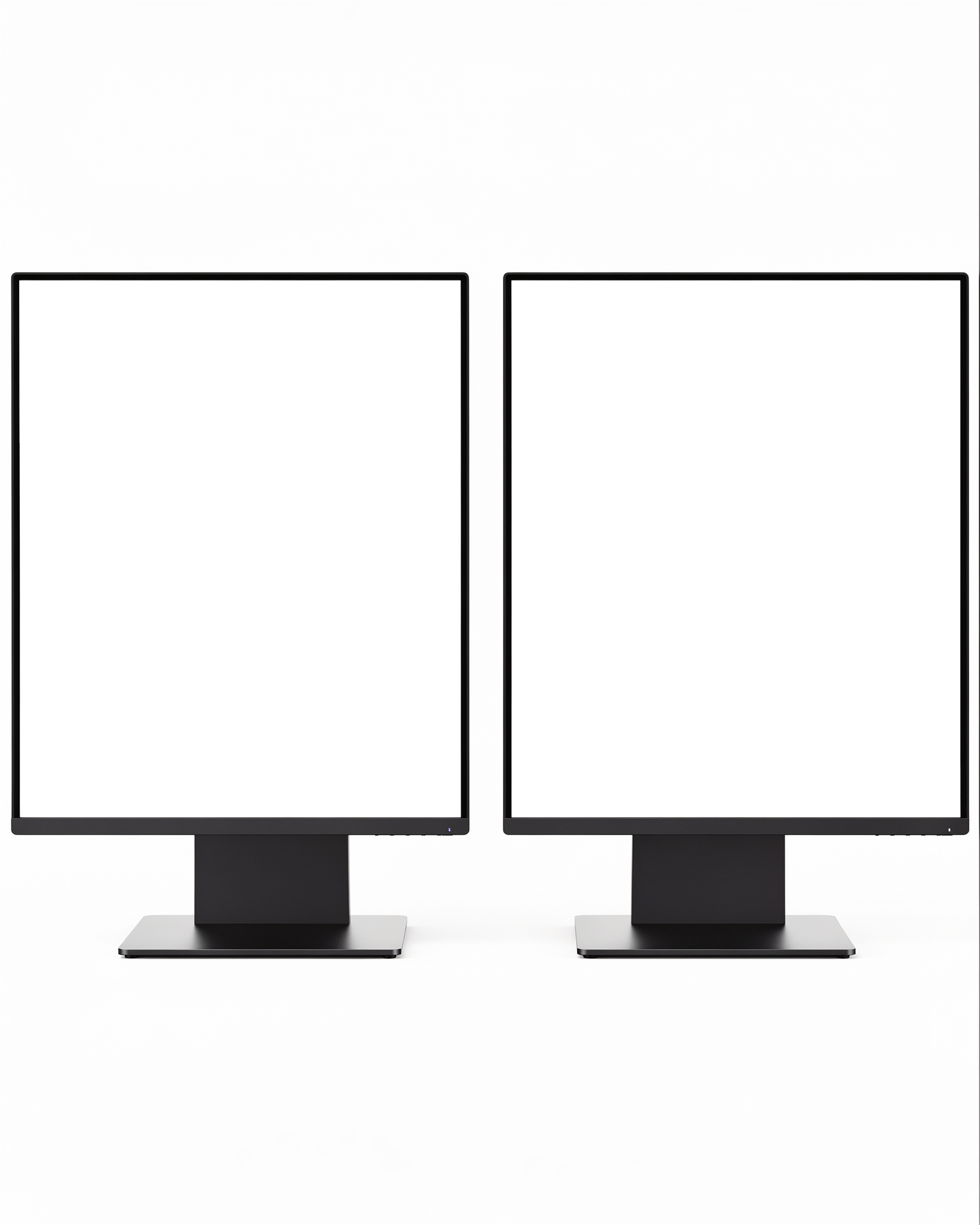 Desktop Mockup — Generic Pair Dual Monitor — Transparent Screen PNG Download | Commercial Licence | bulkmockup