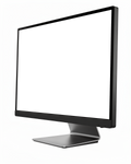 Desktop, Generic Perspective Three Quarter | Instant PNG Download | Transparent Screen | Commercial Use | MockupBulk