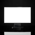 Desktop Mockup — Generic Reflection Glossy Black — Device Screen PNG | bulkmockup Template | For Portfolio & Showcase | MockupBulk