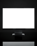 Generic Reflection Glossy Black Desktop Mockup | Device Screen PNG | bulkmockup Template | For Portfolio & Showcase | MockupBulk